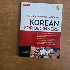 Tuttle Korean for Beginners Textbook CD-ROM Included Paperback Book